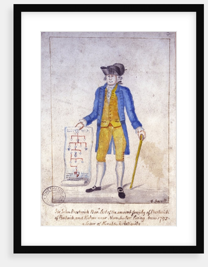 Sir John Prestwich, c.1793 by Thomas Barritt
