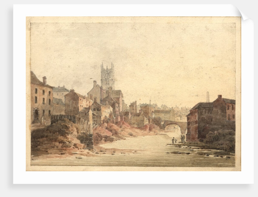 View of the River Irwell, Manchester, c.1820-30 by English School