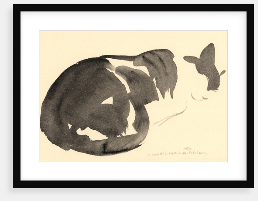 Sleeping cat, 1984 by Claudia Hutchins-Puechavy