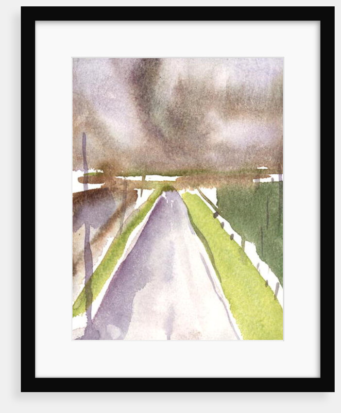 Storm on route, 1995 by Claudia Hutchins-Puechavy