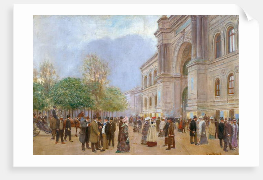 Outside the Palais de l'Industrie by Jean Beraud