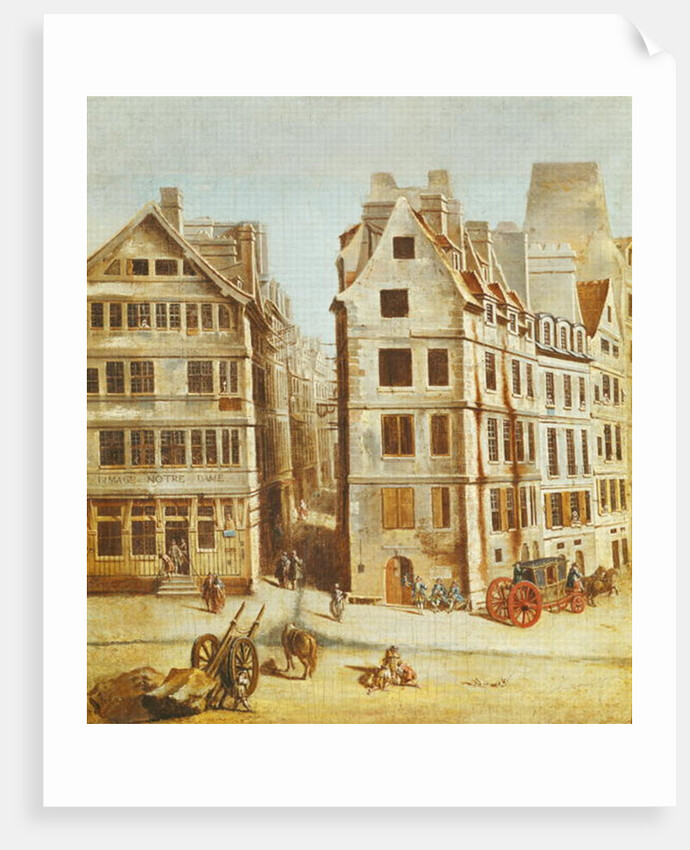 The Cabaret a l'Image de Notre Dame, on the Place de Greve at the opening of Rue de la Mortellerie, 1751 by Nicolas & Jean Baptiste Raguenet