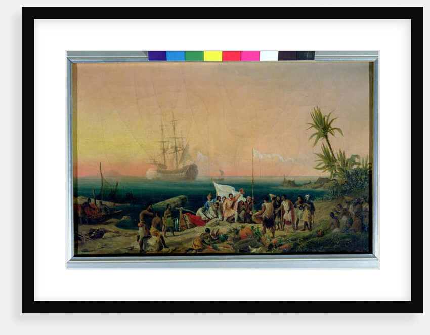 Jean de Bethencourt, Norman Navigator, discovering the island of Lanzarote in 1402, 1848 by Ambroise-Louis Garneray