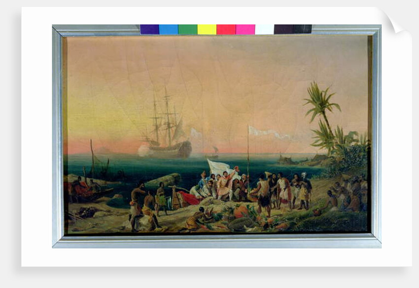 Jean de Bethencourt, Norman Navigator, discovering the island of Lanzarote in 1402, 1848 by Ambroise-Louis Garneray