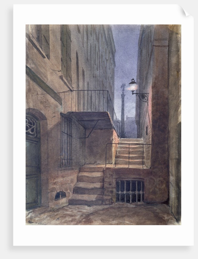 Rue de la Vieille Lanterne, where Gerard de Nerval hung himself, 25th January 1855 by French School