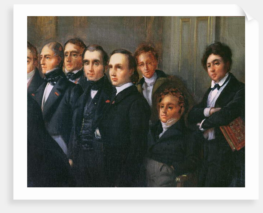 Lecture in the Foyer of the Comedie Francaise, 26 May 1828 by Francois Joseph Heim