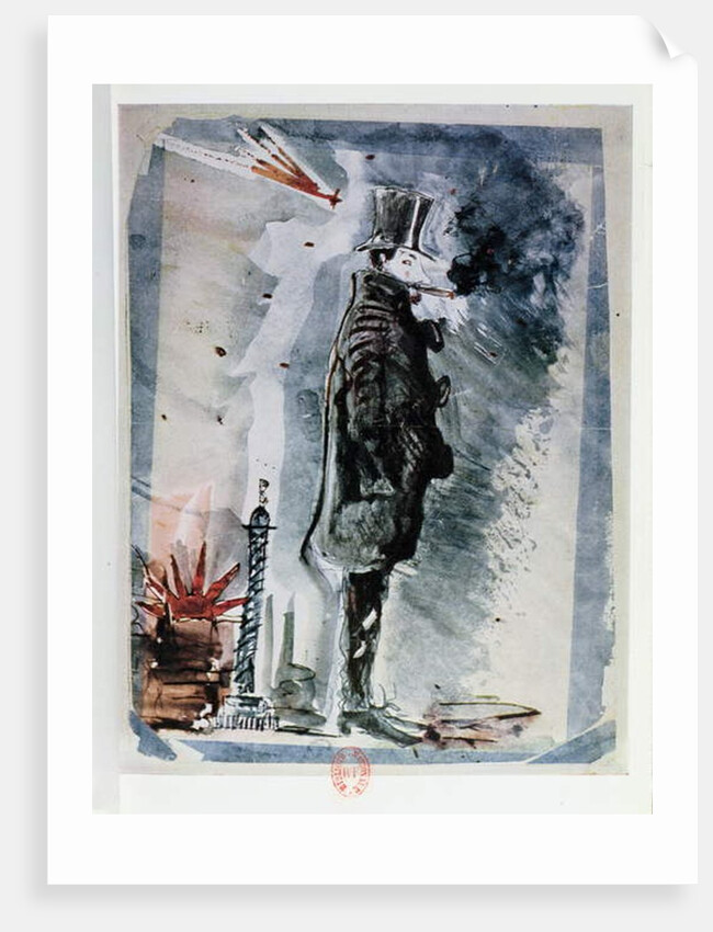 Self Portrait under the Influence of Hashish, c.1844 by Charles Pierre Baudelaire