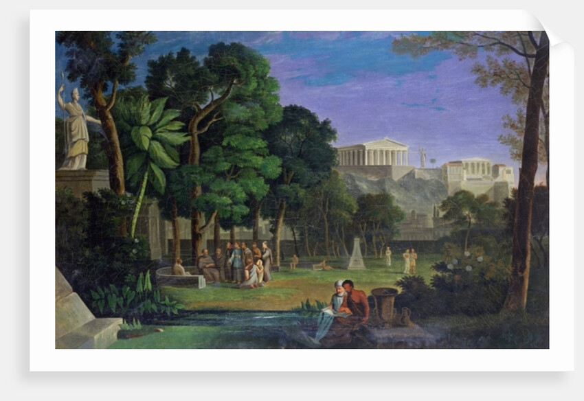 The Philosopher's Garden, Athens, 1834 by Antal Strohmayer