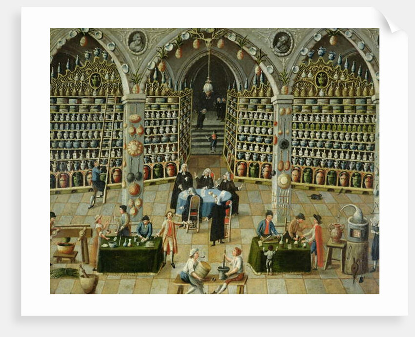Examination of an apothecary, early 18th century by French School