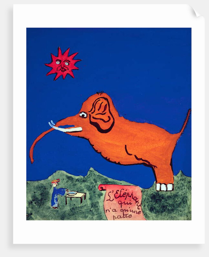 The Elephant with Only One Leg by Robert Desnos