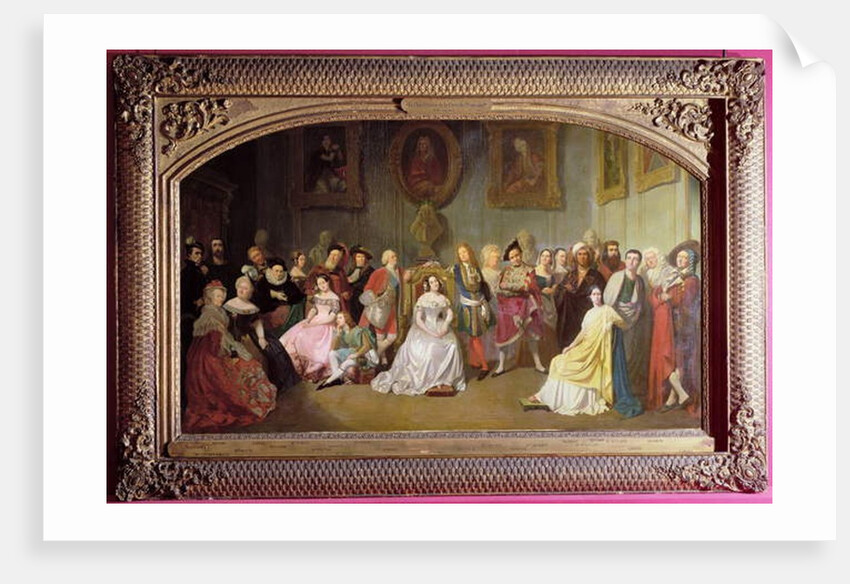 Members of the Comedie-Francaise in 1840 by Edmond Aime Florentin Geffroy