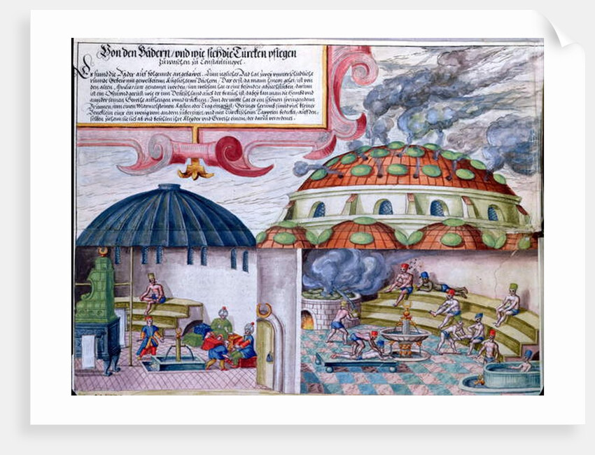 Turkish baths, late 16th century by German School