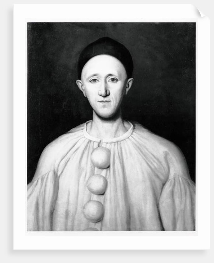 Portrait of Jean Charles Deburau as Pierrot by French School