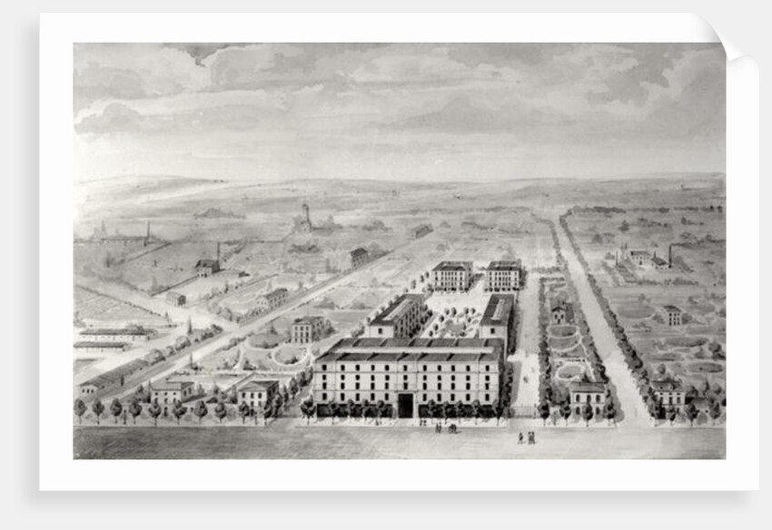 Project for the 'Napoleon' housing development, 58 rue Rochechouart, Paris, 1849 by French School