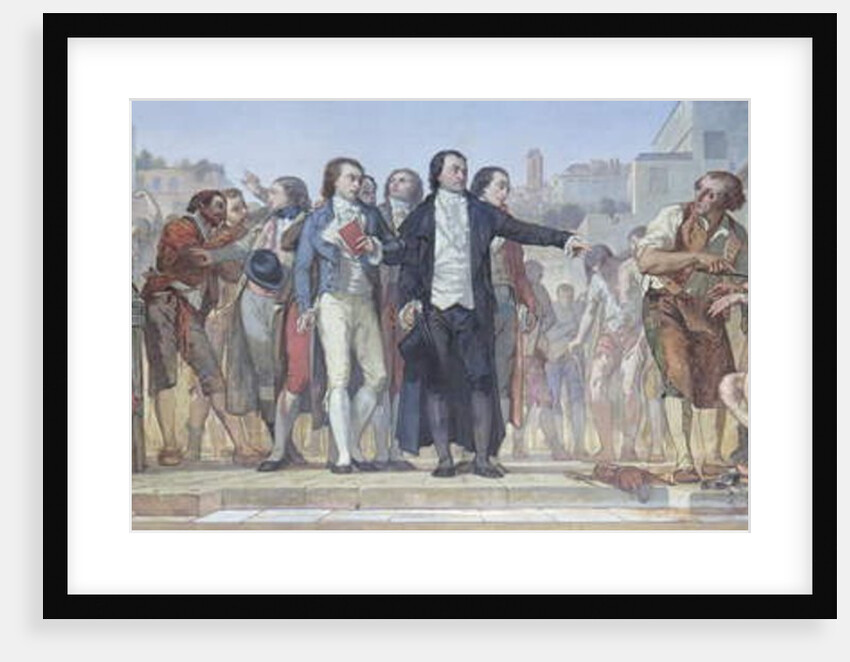 Philippe Pinel releasing lunatics from their chains at the Bicetre asylum in Paris in 1793, c.1840-50 by Charles Louis Lucien Muller