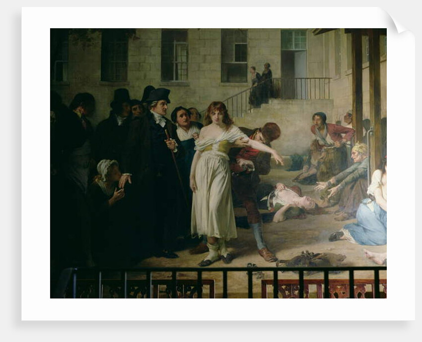 Philippe Pinel releasing lunatics from their chains at the Salpetriere asylum in Paris in 1795, 1886 by Tony Robert-Fleury