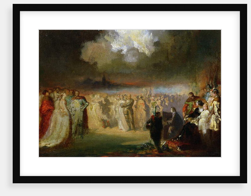 Frederic Chopin in concert at the Hotel Lambert, Paris, 1840 by Antar Teofil Kwiatowski