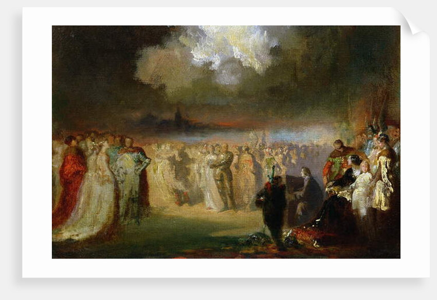 Frederic Chopin in concert at the Hotel Lambert, Paris, 1840 by Antar Teofil Kwiatowski