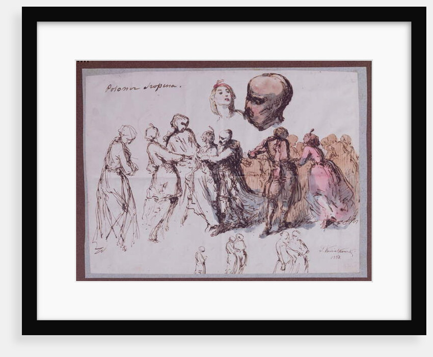 Study for 'Les Polonaises de Chopin', 1850 by Antar Teofil Kwiatowski