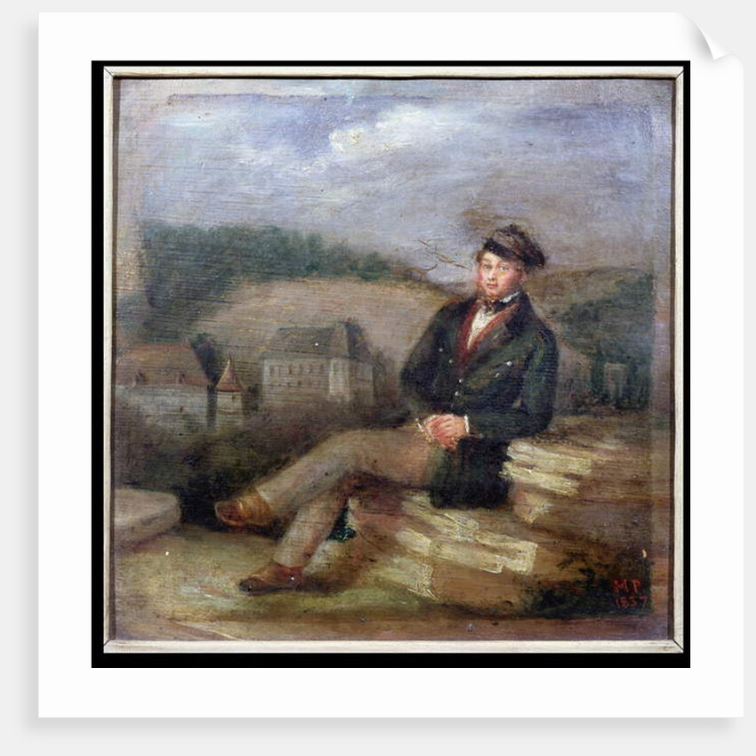 Portrait of Prosper Merimee working as an inspector of historical monuments, 1837 by Marc Paumier