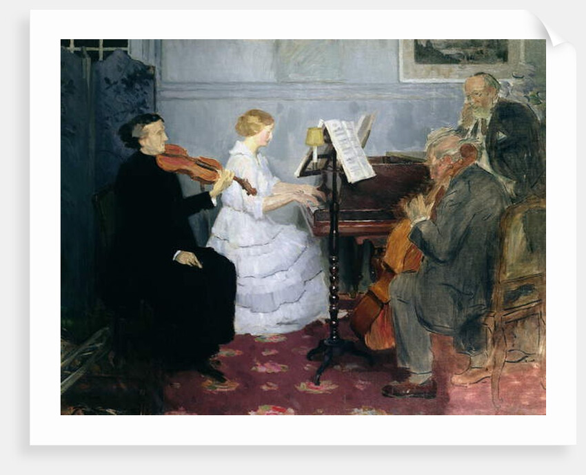 Chamber Music Concert, c.1885-90 by Jules Alexandre Gruen or Grun