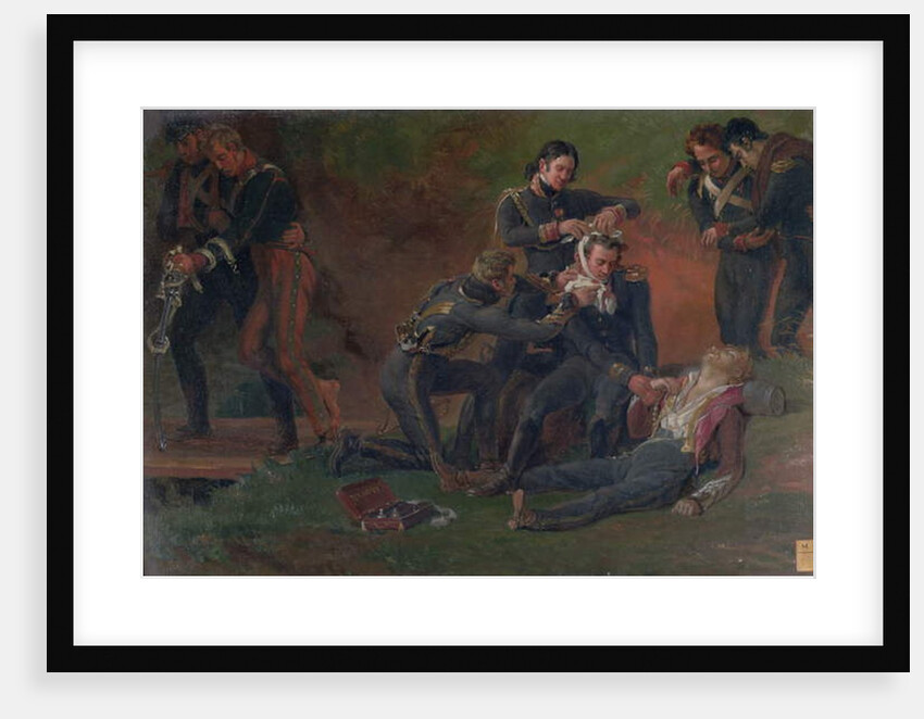 Baron Jean Dominique Larrey Tending the Wounded at the Battle of Moscow, 7th September 1812 by Louis Lejeune (after)