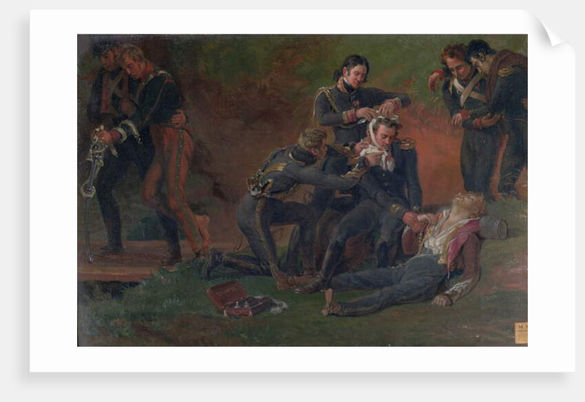 Baron Jean Dominique Larrey Tending the Wounded at the Battle of Moscow, 7th September 1812 by Louis Lejeune (after)