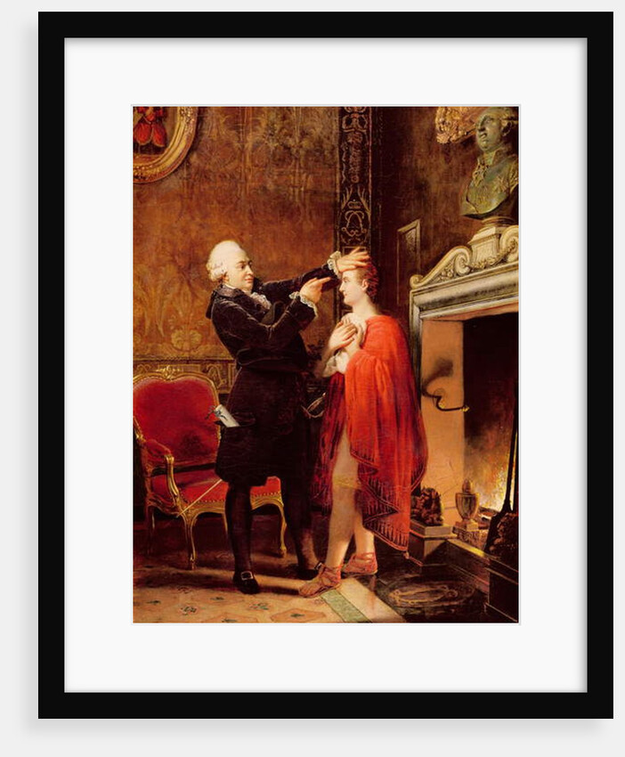 Jean-Francois Ducis Telling the Future of the Actor, Talma, by Reading the Lines on his Face, 1833 by Louis Ducis
