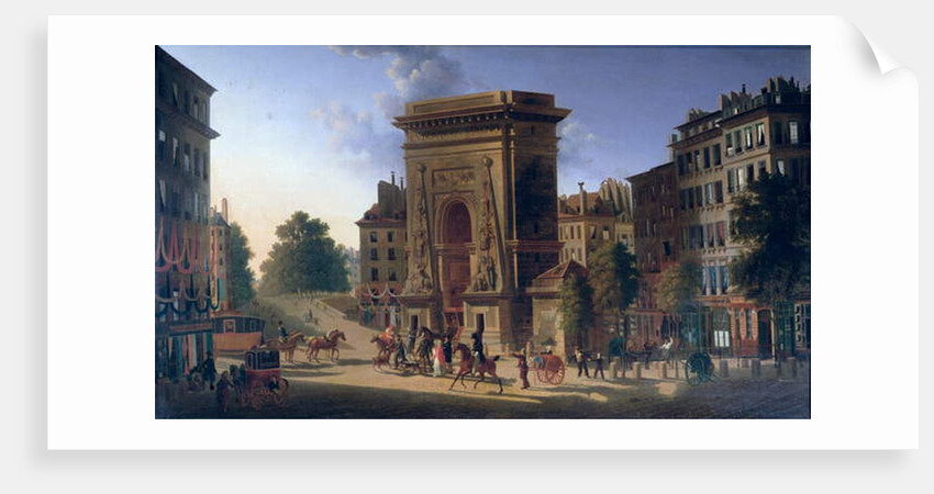 View of the Porte St. Denis and the Boulevard de Bonne Nouvelle by Pierre Alexandre Pau de Saint-Martin