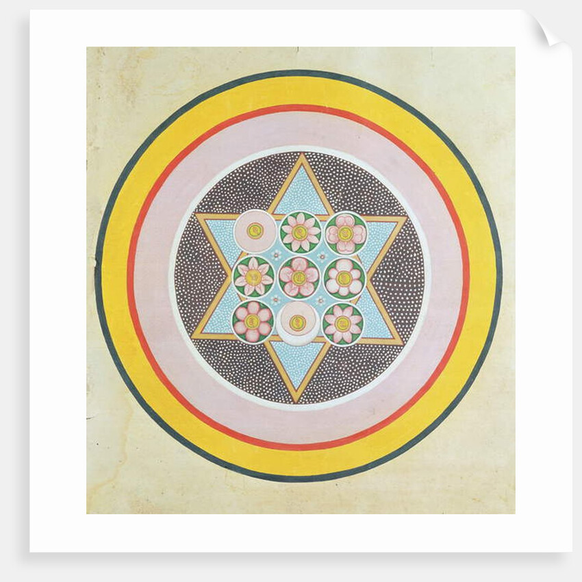 Tantric star design by Indian School