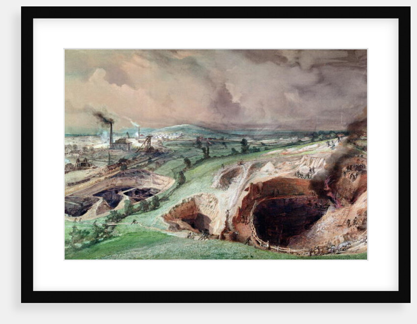 Open-cast Mines at Blanzy, Saone-et-Loire, 1857 by Ignace Francois Bonhomme