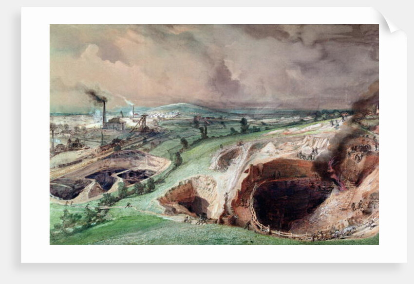 Open-cast Mines at Blanzy, Saone-et-Loire, 1857 by Ignace Francois Bonhomme