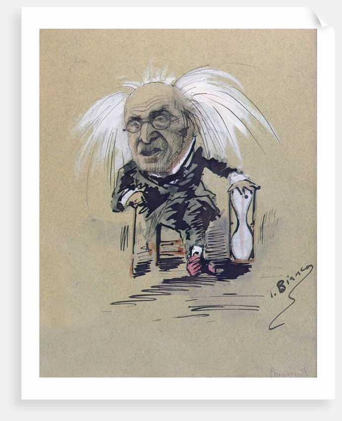 Caricature of Michel-Eugene Chevreul c.1885-89 by T. Bianco