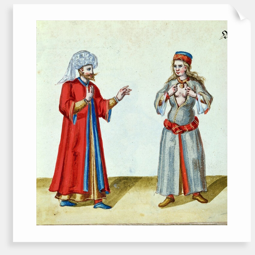 The Turk and the Courtesan, end of the 16th century by German School