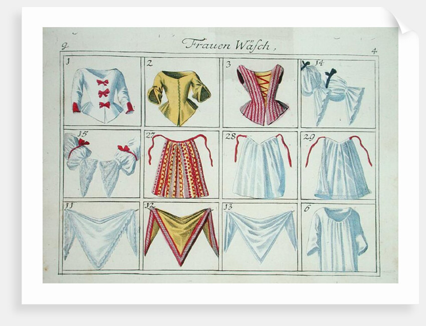 Corsets and undergarments by German School