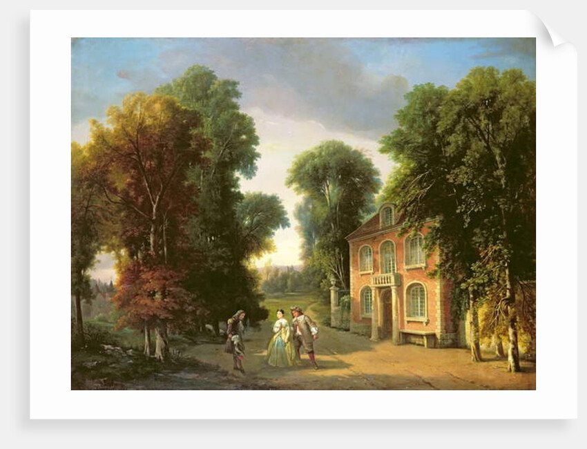 A Scene from 'Georges Dandin' by Moliere 1852 by Adolphe Mirecourt