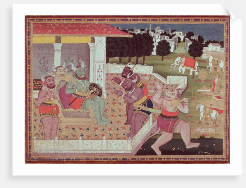 The Asura Kumbha and his Court of Demons, c.1800 by Indian School