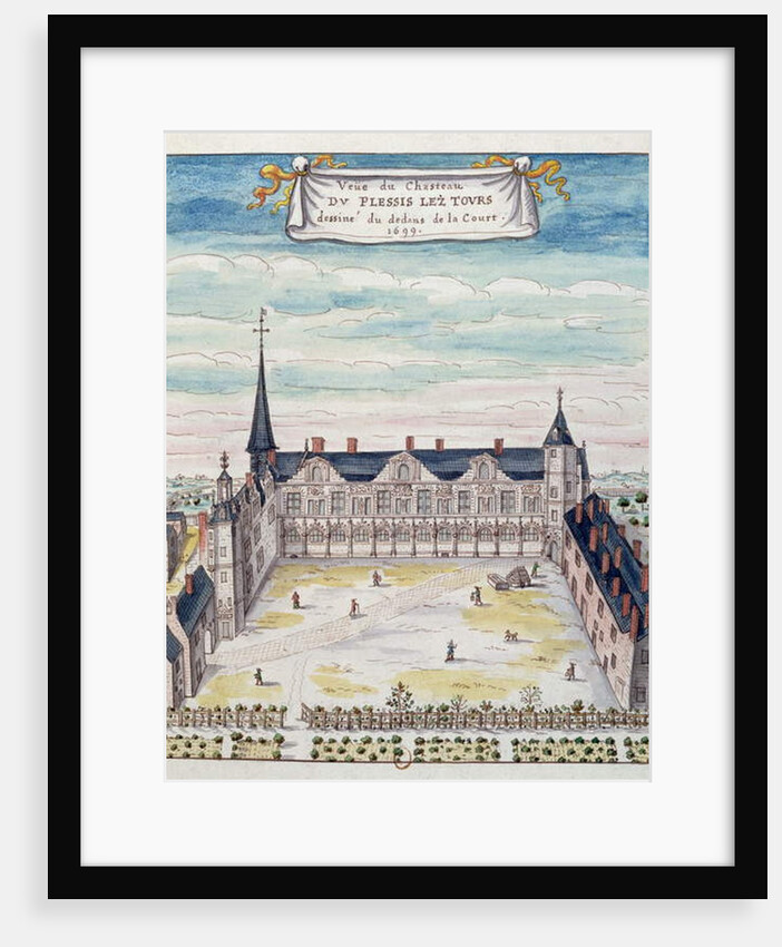 View of the Chateau de Plessis-les-Tours in the Tourraine, 1699 by French School