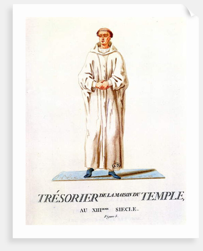 Portrait of the Treasurer of the House of the Temple, 1786 by French School