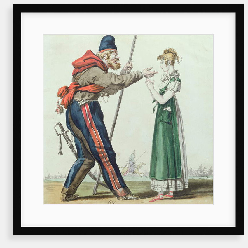 The Cossack in Paris, c.1815 by French School
