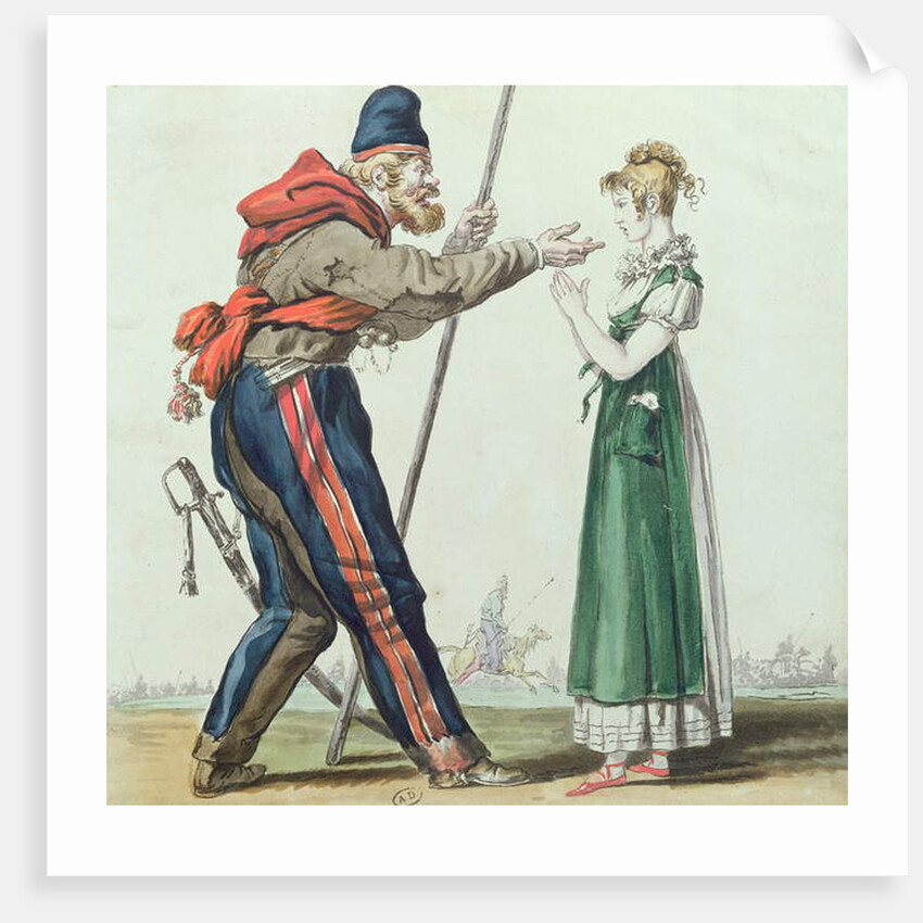The Cossack in Paris, c.1815 by French School