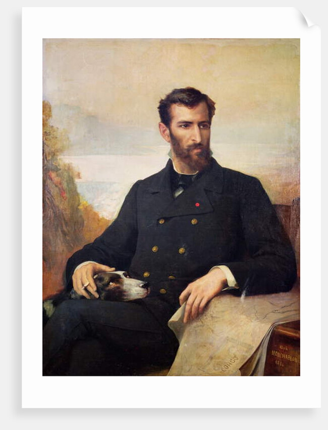 Pierre Savorgnan de Brazza 1886 by Xavier Alphonse Monchablon