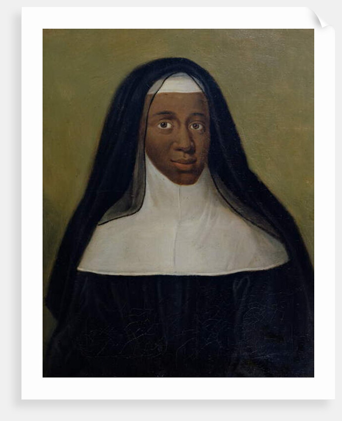 Portrait of Louise-Marie-Therese The Black Nun of Moret by School French