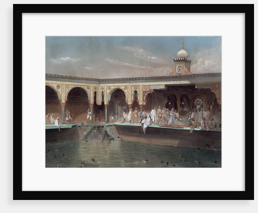 The Deligny Baths, Paris, 1842 by French School