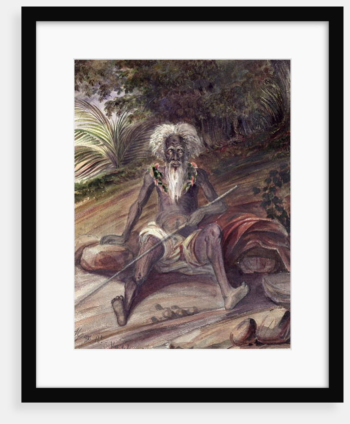 Old man from the Marquesas Islands, c.1842 by Maximilien Radiguet