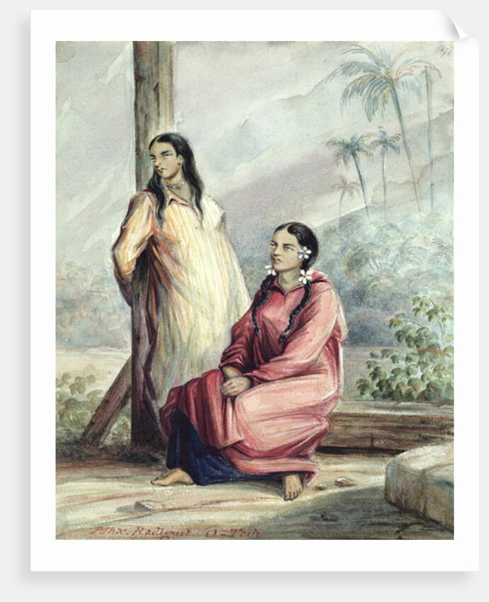Two Tahitian Women, c.1841-48 by Maximilien Radiguet