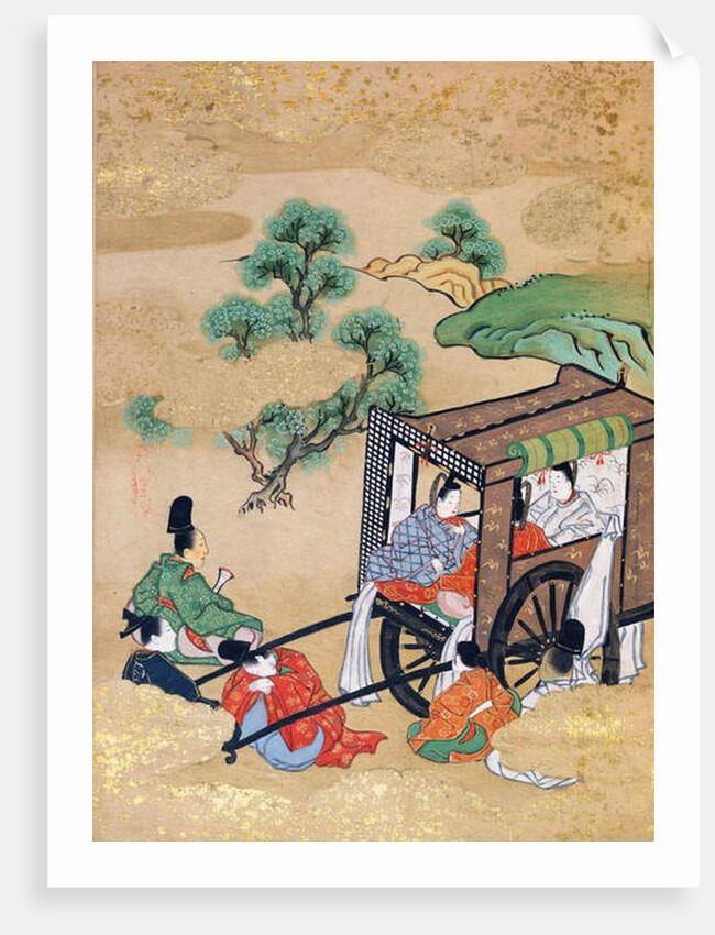 The Monk Shogaku's Servants Resting by Japanese School