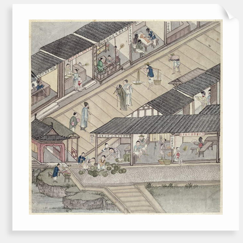 View of a Market in China by School Chinese