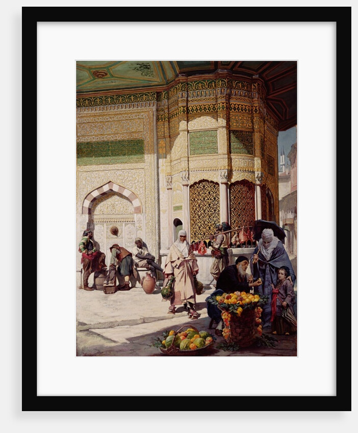 Street Merchant in Istanbul, 1883 by Hippolyte Berteaux