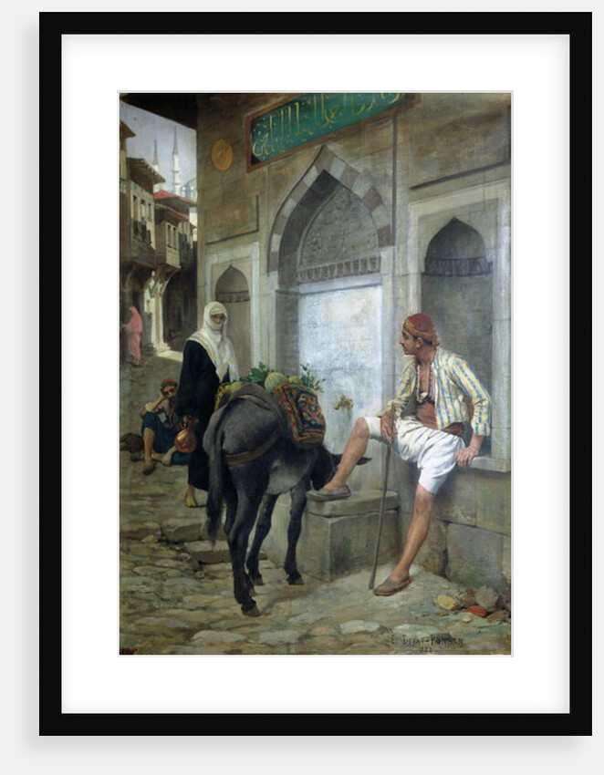 A Street in Istanbul, 1883 by Edouard Debat-Ponsan